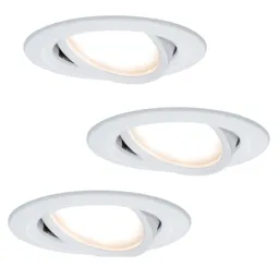 Set of 3 LED recessed lights Coin Slim white IP23