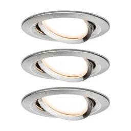 Paulmann Slim Coin 3 pivotable dimmable aluminium