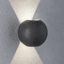 Paulmann Concrea LED outdoor wall light, round