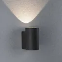 Paulmann Concrea LED outdoor wall light, cylinder