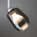 Paulmann Vento glass lampshade Ø 8 cm smoky grey