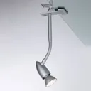 Paulmann Gesa clip-on light, matt chrome