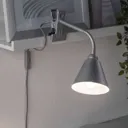 Paulmann Vitis clip-on light, grey