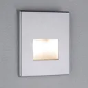 Paulmann Edge LED recessed wall light, matt chrome