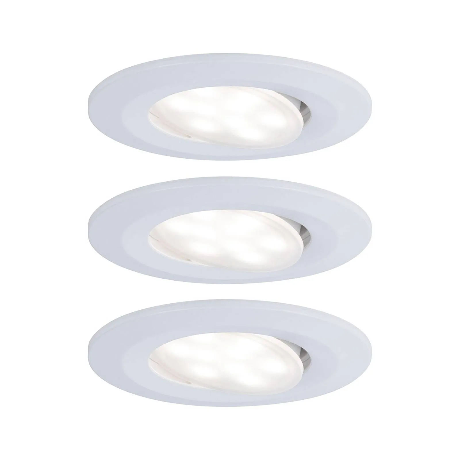 Paulmann LED outdoor spot Calla set of 3 white