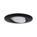 Paulmann Calla LED recessed 3x, black, pivotable