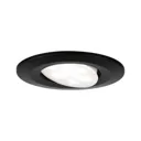 Paulmann Calla LED recessed 3x, black, pivotable