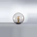 Dini table lamp, spherical glass lampshade, 20 cm