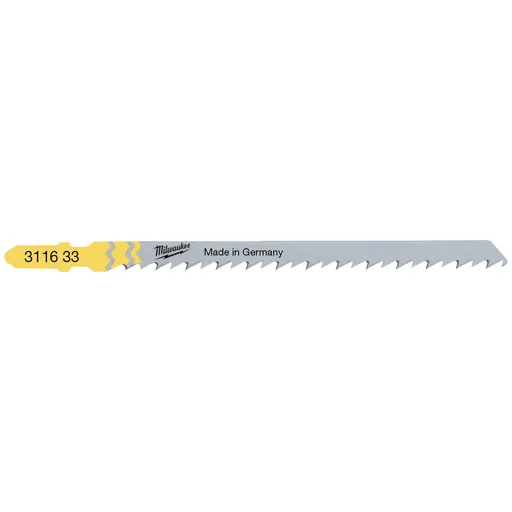 Milwaukee T344D Wood and Plastic Fast Cutting Jigsaw Blades - Pack of 5