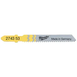 Milwaukee T119B Wood and Plastic Traditional Cutting Jigsaw Blades - Pack of 5