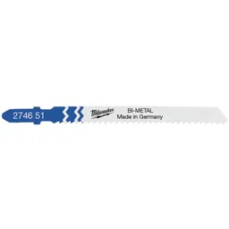 Milwaukee T101A Metal Traditional Cutting Bi-Metal Jigsaw Blades - Pack of 5
