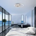 Frames LED ceiling light, 2 rings, rotatable
