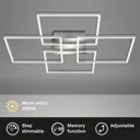 Frames LED ceiling light, 4 squares, rotatable