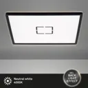 Free LED ceiling light, 42 x 42 cm, black