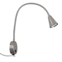 2082 LED wall light with wall element, black
