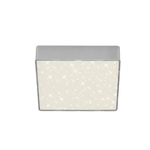 Flame Star LED ceiling lamp, 15.7 x 15.7 cm silver