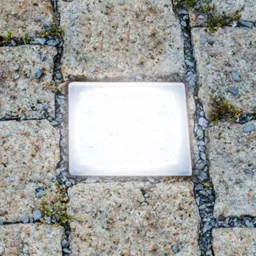 Walk-on LED recessed floor light, paving stone