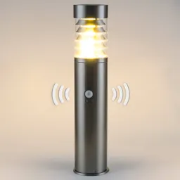 Saturn pillar light with sensor