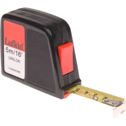 Lufkin Unilok Tape Measure - Imperial & Metric, 16ft / 5m, 19mm