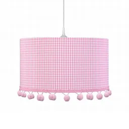 Vichy children’s hanging light with bobbles