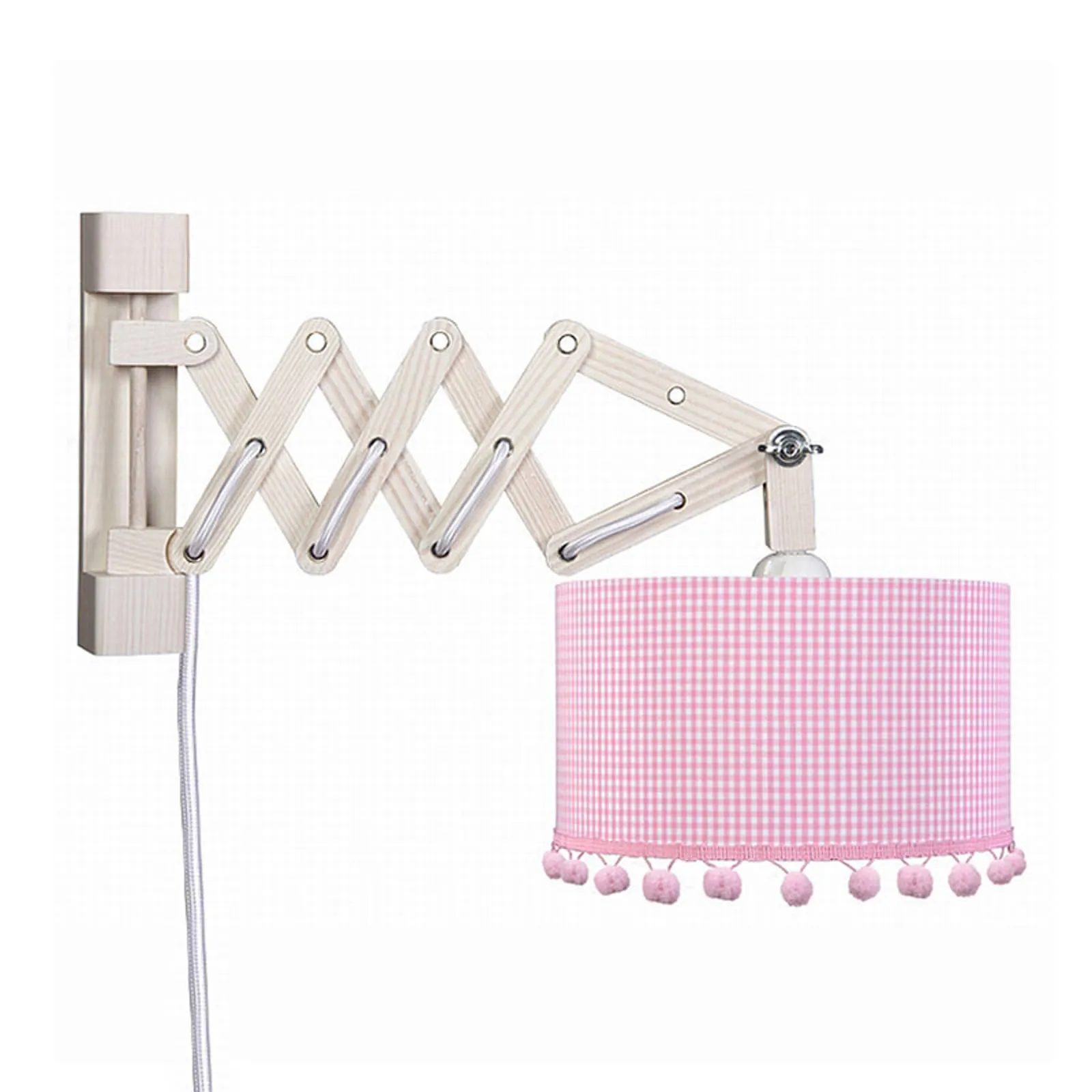 Vichy bobbles - wall light with scissor frame