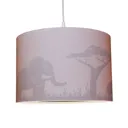 Carlo pendant light with a motif on the inside