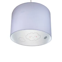 Cloud Silhouette hanging light in grey