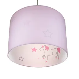 Unicorn Silhouette pendant light in pink