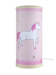 Unicorn LED table lamp in rose/magenta