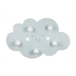 Cloud Face ceiling light five-bulb in grey