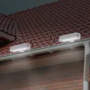 LED gutter light with solar power, set of 2