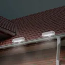 LED gutter light with solar power, set of 2