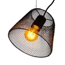 Korie hanging light, cage lampshade, one-bulb