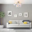 Explosion ceiling light, glass, 6-bulb