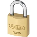 Abus 65 Series Compact Brass Padlock Keyed Alike - 20mm, Standard, 201