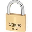 Abus 85 Series Classic Brass Padlock Keyed Alike - 40mm, Standard, 723