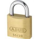 Abus 55 Series Basic Brass Padlock Keyed Alike - 30mm, Standard, 5301