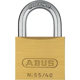 Abus 55 Series Basic Brass Padlock Keyed Alike - 40mm, Standard, 5401