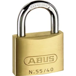 Abus 55 Series Basic Brass Padlock Keyed Alike - 40mm, Standard, 5402