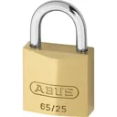 Abus 65 Series Compact Brass Padlock Keyed Alike - 25mm, Standard, 253