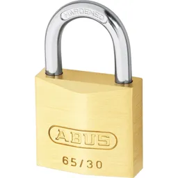 Abus 65 Series Compact Brass Padlock Keyed Alike - 30mm, Standard, 304