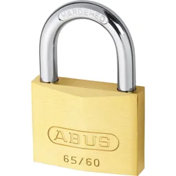 Abus 65 Series Compact Brass Padlock Keyed Alike - 60mm, Standard, 6602