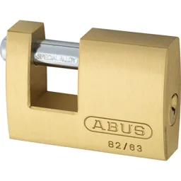 Abus 82 Series Monoblock Brass Shutter Padlock - 63mm, Standard