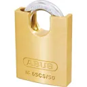 Abus 65 Series Compact Brass Padlock with Closed Shackle - 50mm, Standard