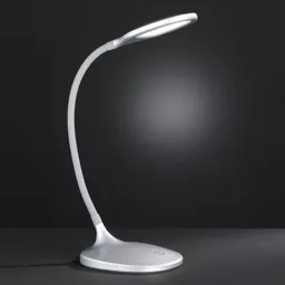 Dimmable Yava LED desk lamp in silver