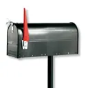 US mailboxwith pivotable flag, white