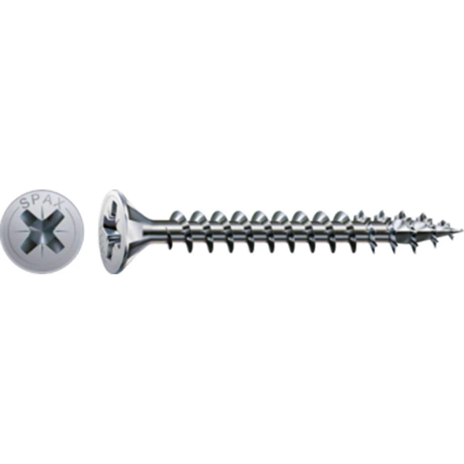 Spax S Self Countersinking Pozi Wood Screws Wirox - 4mm, 50mm, Pack of 200