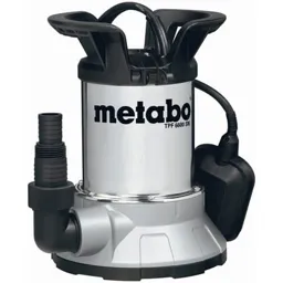 Metabo TPF6600SN Low Intake Stainless Steel Submersible Clean Water Pump - 240v