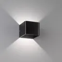 Dan LED wall light, anodised black
