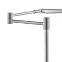 Nami LED floor lamp with foot dimmer, nickel